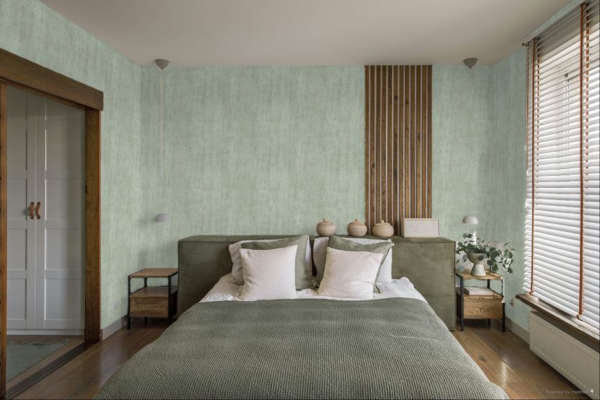 Tapete, Beton, Putzoptik, grün, 2072, Rio, Parato by Cristiana Masi