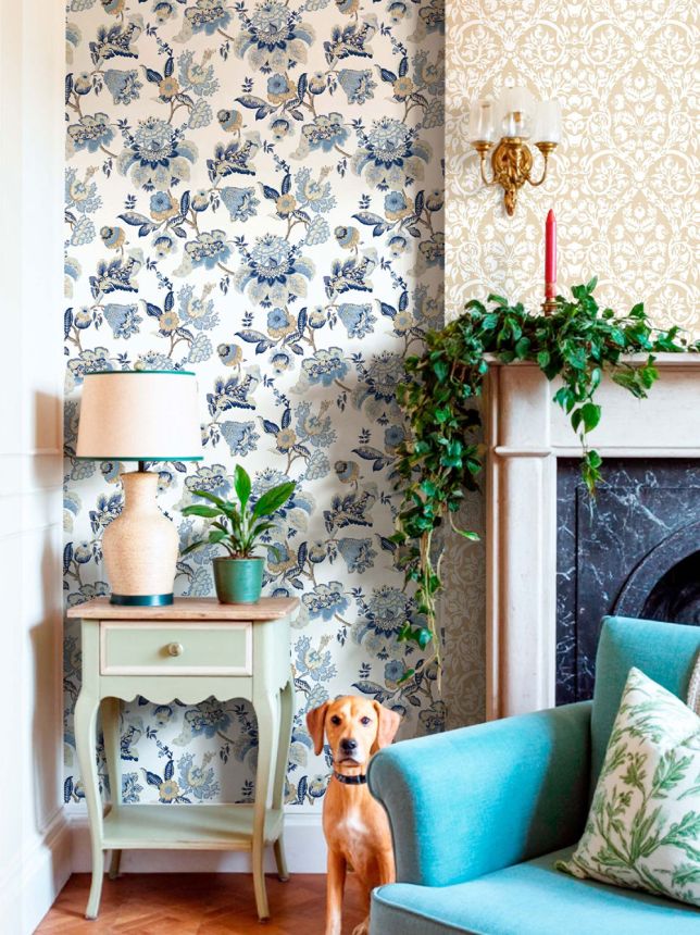 Tapete, blau, Blumen, 8303, Blooming Garden 2, Parato by Cristiana Masi