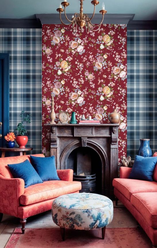 Tapete, rot, Blumen, 8312, Blooming Garden 2, Parato by Cristiana Masi