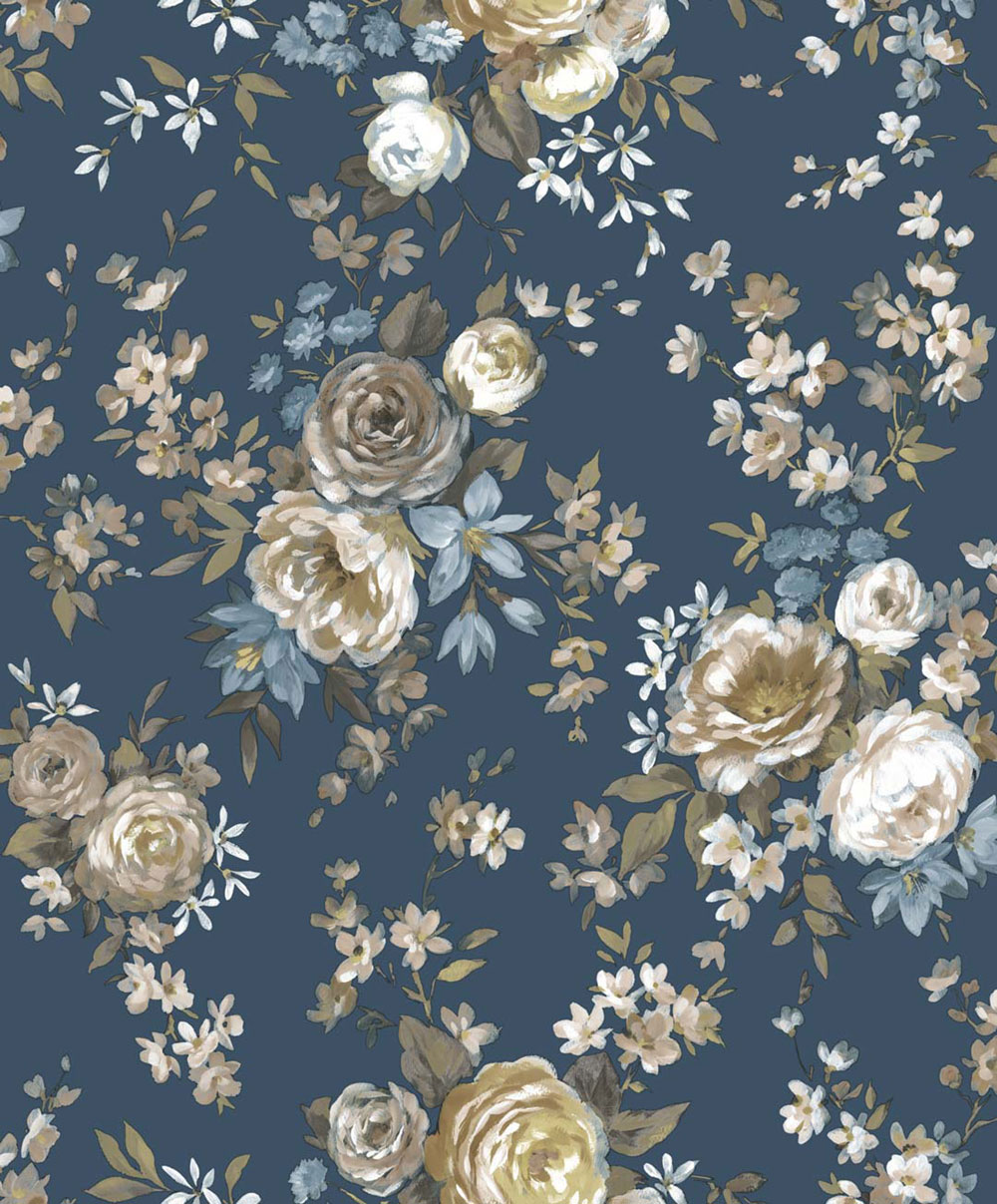 Tapete, blau, Blumen, 8313, Blooming Garden 2, Parato by Cristiana Masi