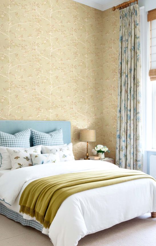 Tapete, beige, Bäume, Blätter, 8320, Blooming Garden 2, Parato by Cristiana Masi