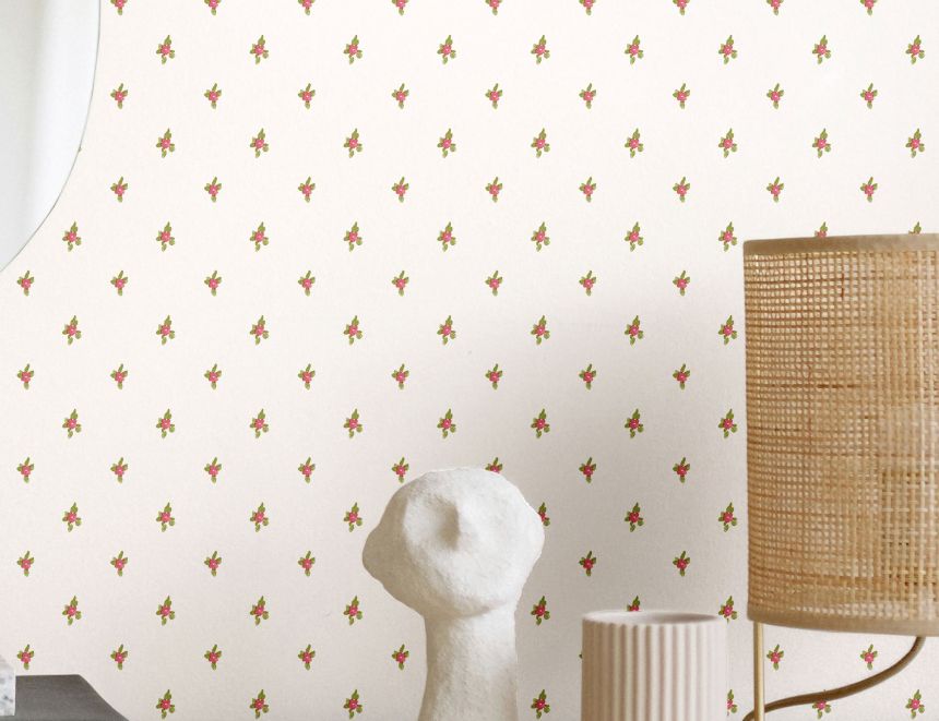 Tapete, grün-rot, Blumen, 8368, Blooming Garden 2, Parato by Cristiana Masi