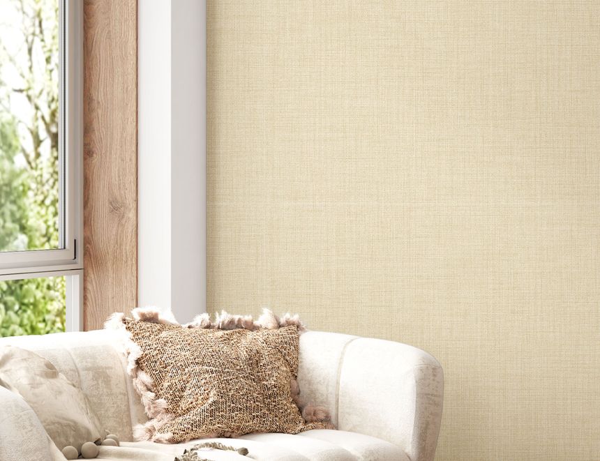 Tapete, ocker, Stoffoptik, 8398, Blooming Garden 2, Parato by Cristiana Masi