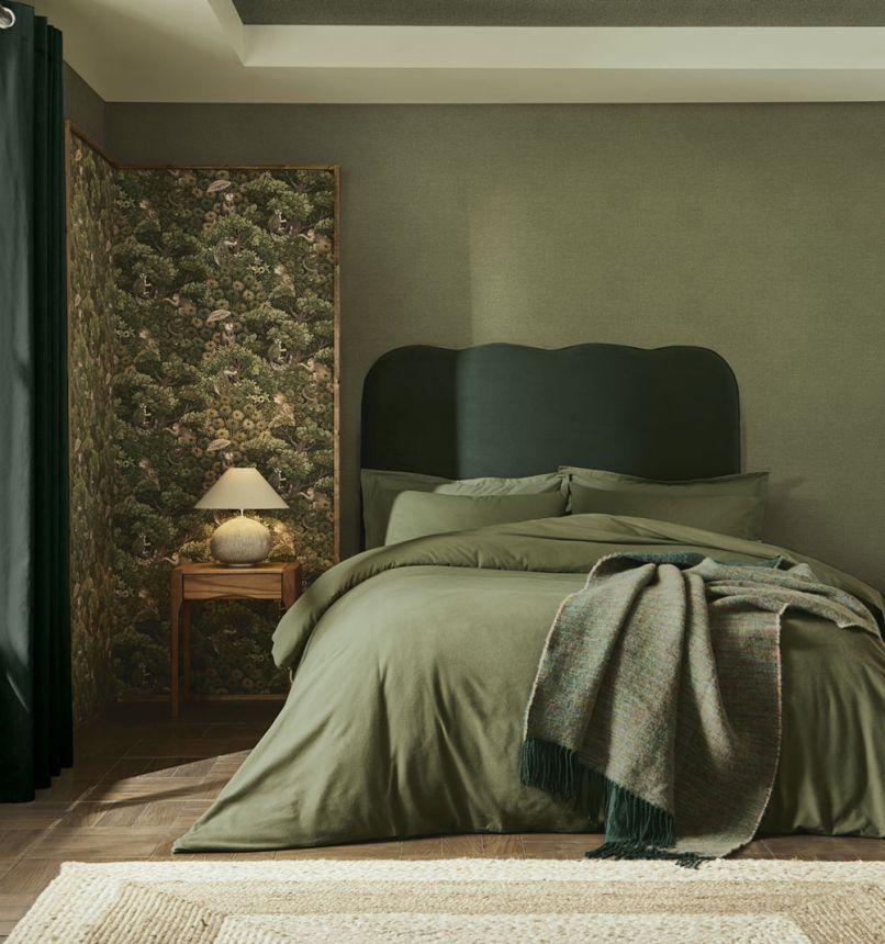 Tapete, grün, Blätter, Affen, 142310, Jaipur, Graham Brown Premium