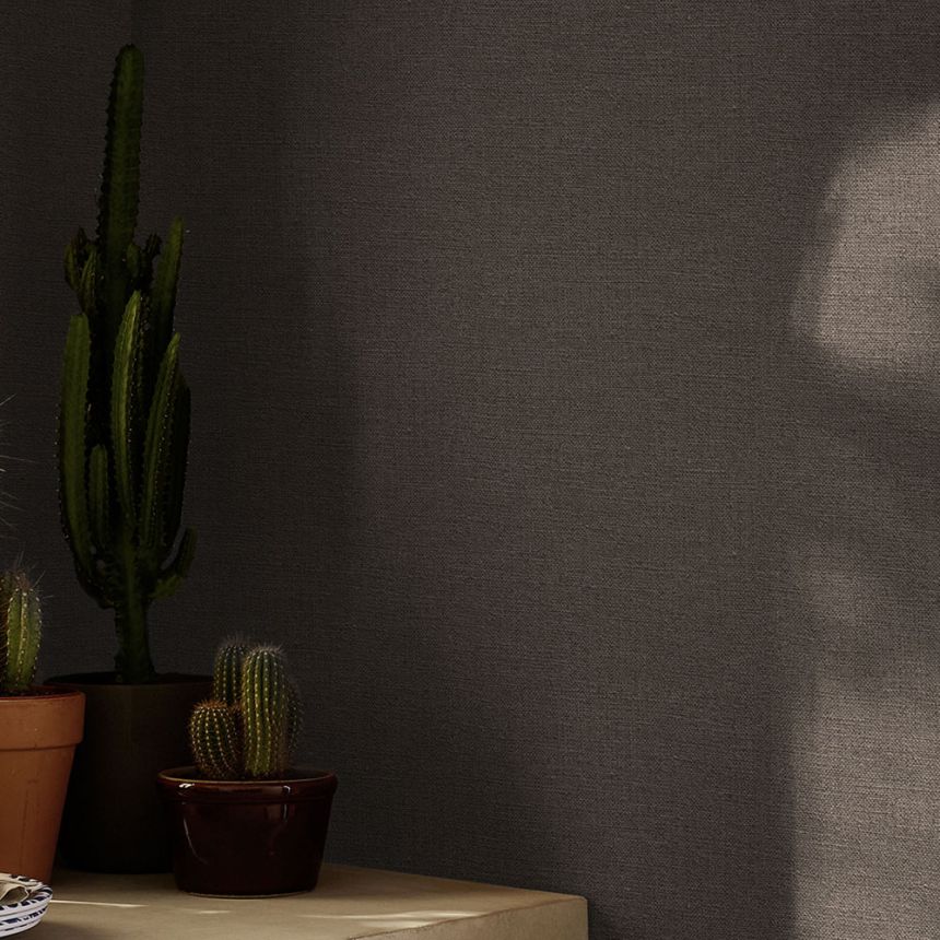 Tapete, braun, Stoffoptik, 143252, Jaipur, Graham Brown Premium