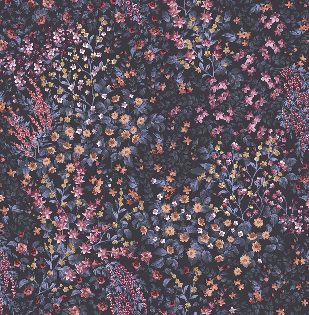 Tapete, blau, Blumen, 142354, Allurium, Graham Brown Premium