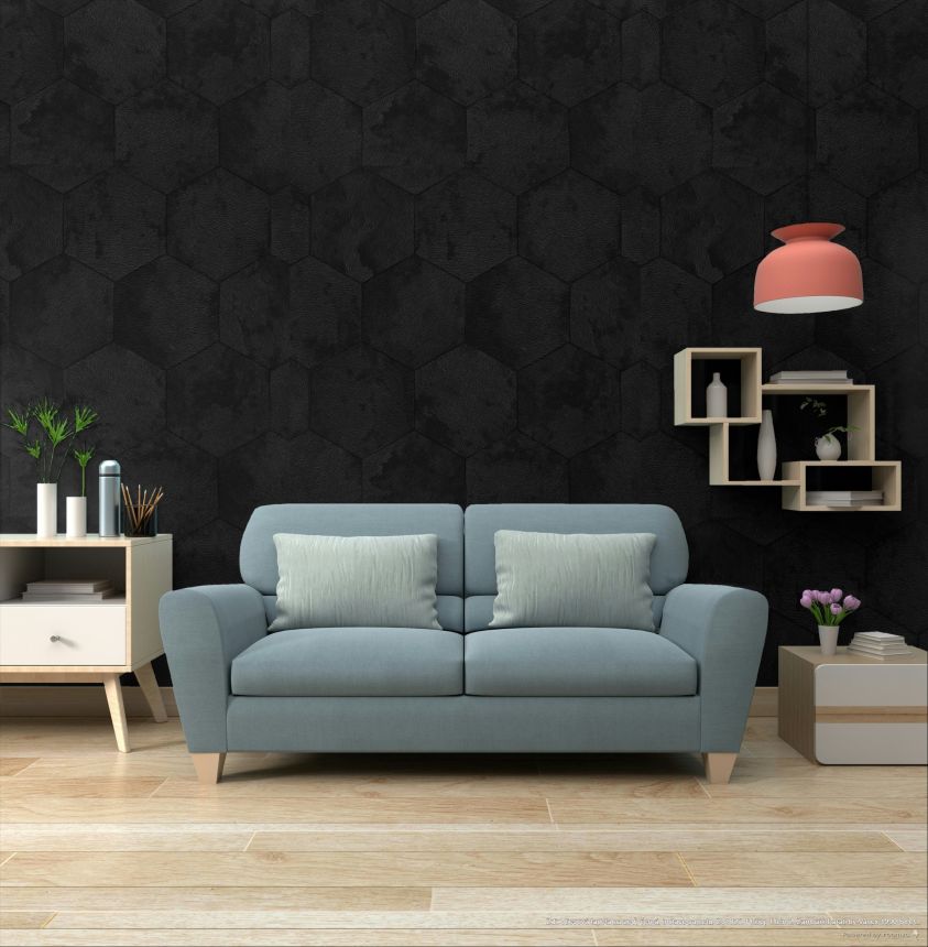 Tapete, schwarz, Samtoptik, Z81025, Philipp Plein 2, Zambaiti Parati