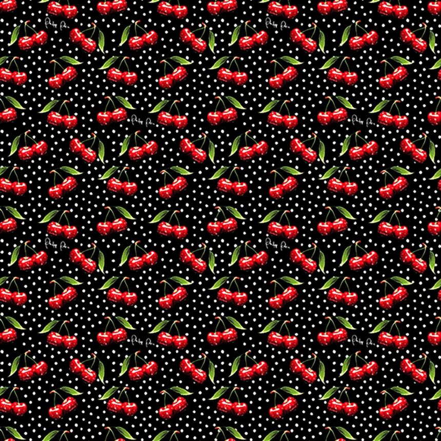 Fototapete, schwarz, rot, Kirschen, Z81082, Philipp Plein 2, Zambaiti Parati