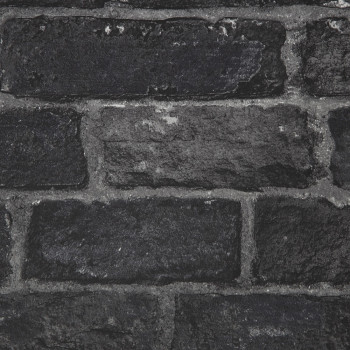 Tapete Ziegel, Papiertapete 107980, House Brick Charcoal, Kids@Home 6, Graham & Brown