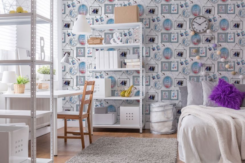 Kindertapete, Papiertapete 108239, Disney Eis-Königreich, Frozen Frames, Kids@Home 6, Graham & Brown