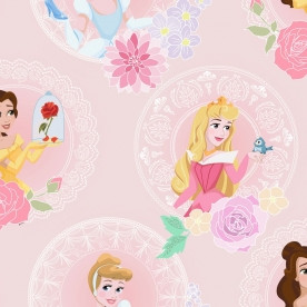 Kindertapete, Papiertapete 108593, Disney Princezny, Pastel Princess, Kids@Home 6, Graham & Brown