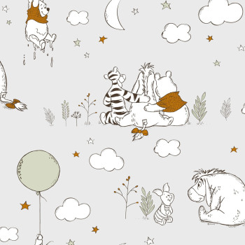 Kindertapete Winnie the Pooh, Papiertapete, 108594, Winnie The Pooh Up, Up and Away, Kids@Home 6, Graham & Brown