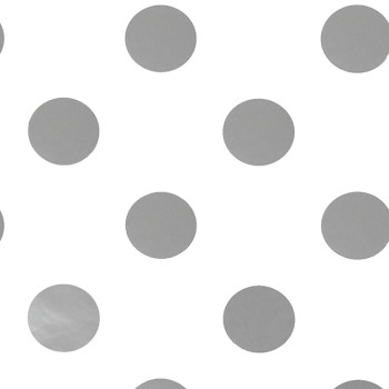 Tapete mit silbernen Punkten, Vliestapete 102508, Silver Dotty, Kids@Home 6, Graham & Brown