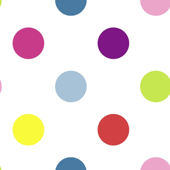 Tapete Tupfen, Vliestapete, 100103, Dotty Multi Bright, Kids@Home 6, Graham & Brown