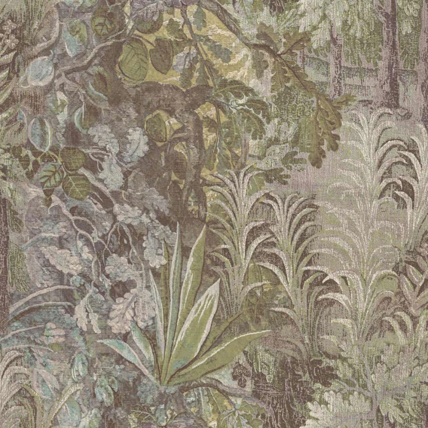 Tapete, grün, braun, Pflanzen, Blätter, 5825, Jaipur, Parato by Cristiana Masi