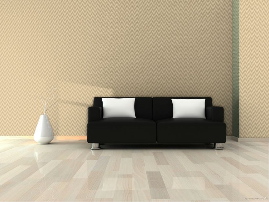 Geometrische Tapete, braun, beige, 7773, Agora, Parato by Cristiana Masi