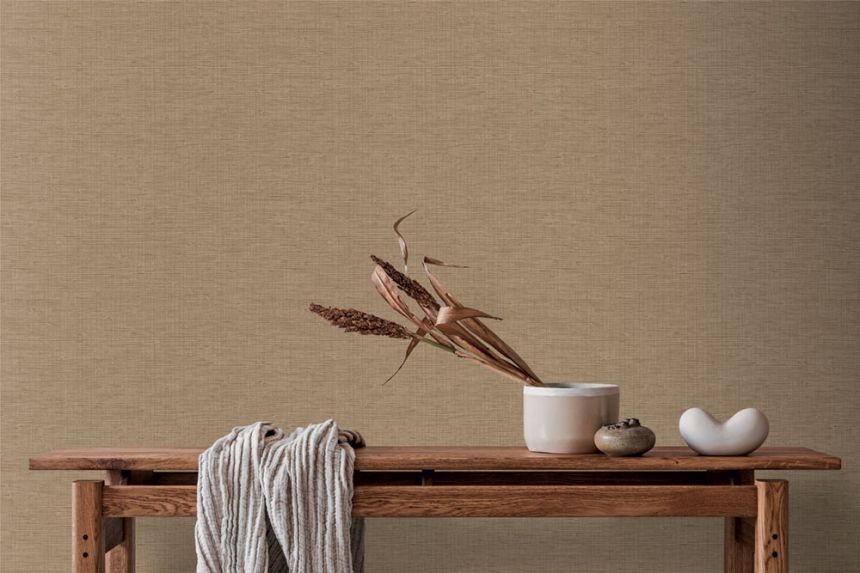 Luxustapete, Mattenoptik, Grau, Beige, IM28051, Imani, Decoprint