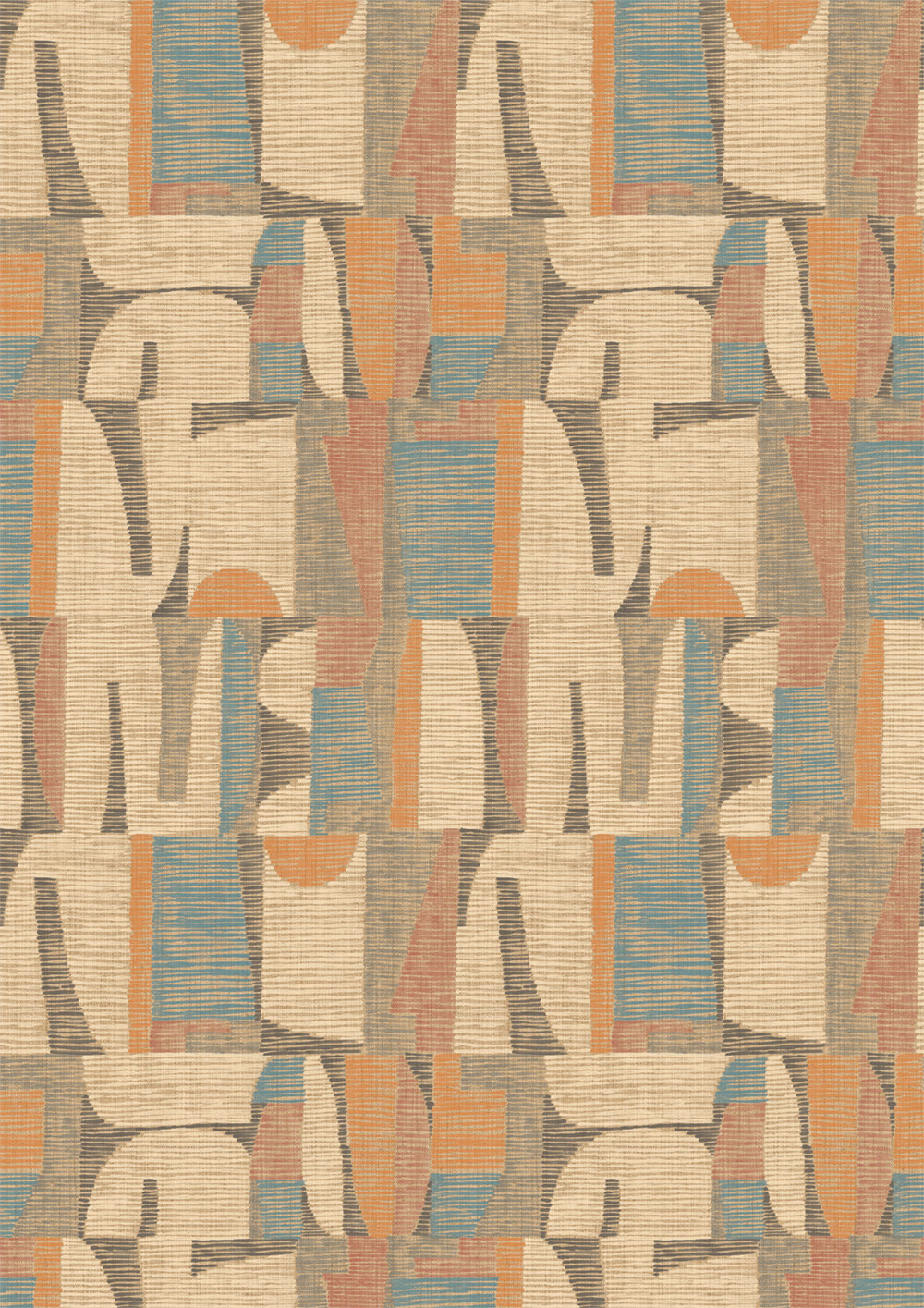 Geometrische Fototapete, Beige, Grau, IMD28100, Imani, Decoprint