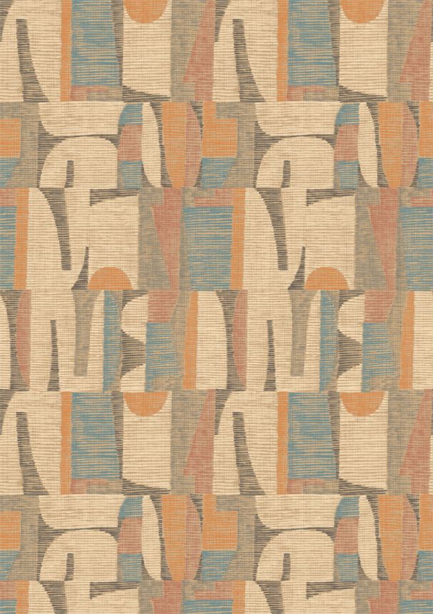 Geometrische Fototapete, Beige, Grau, IMD28100, Imani, Decoprint