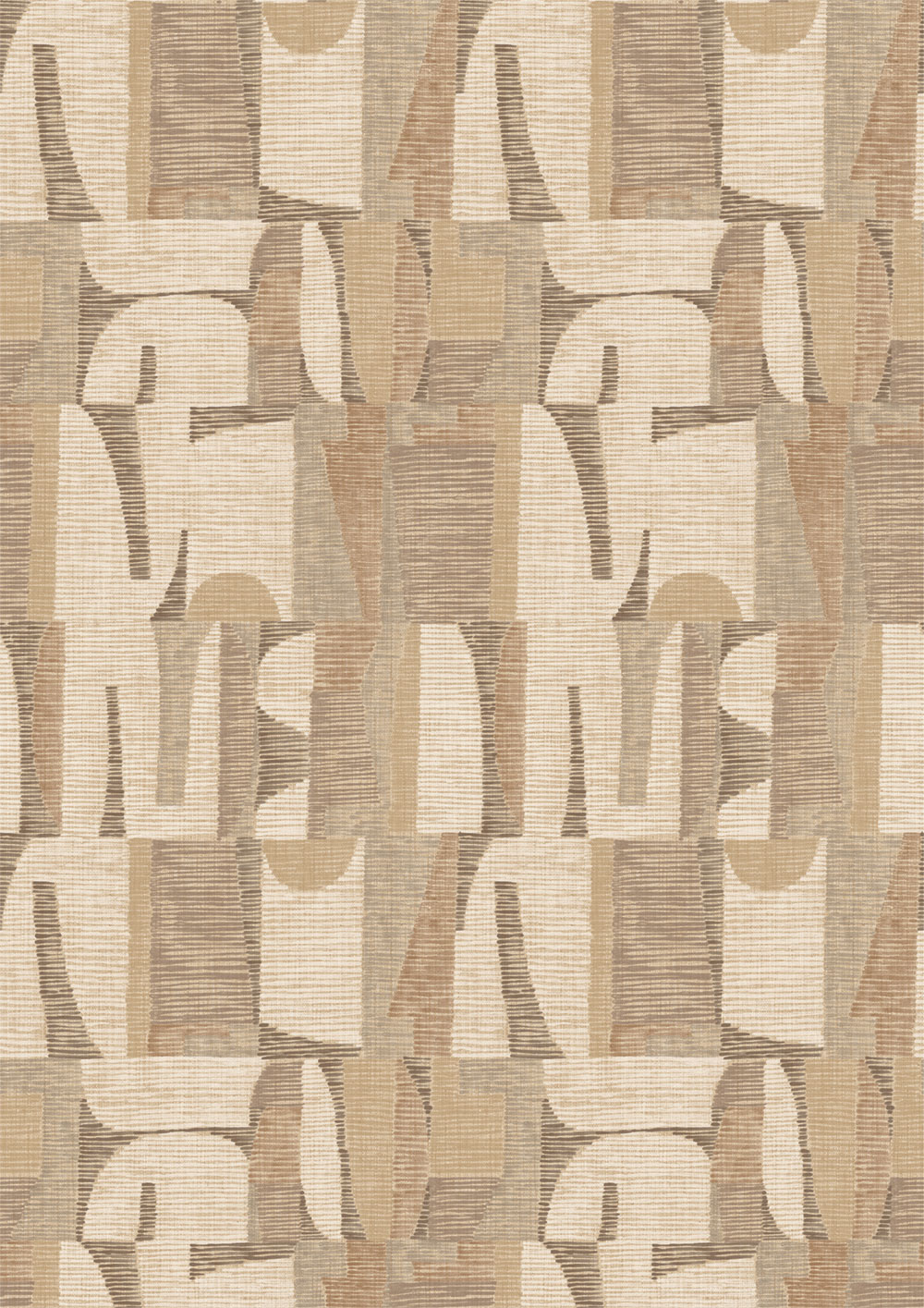 Geometrische Fototapete, Beige, Braun, IMD28103, Imani, Decoprint