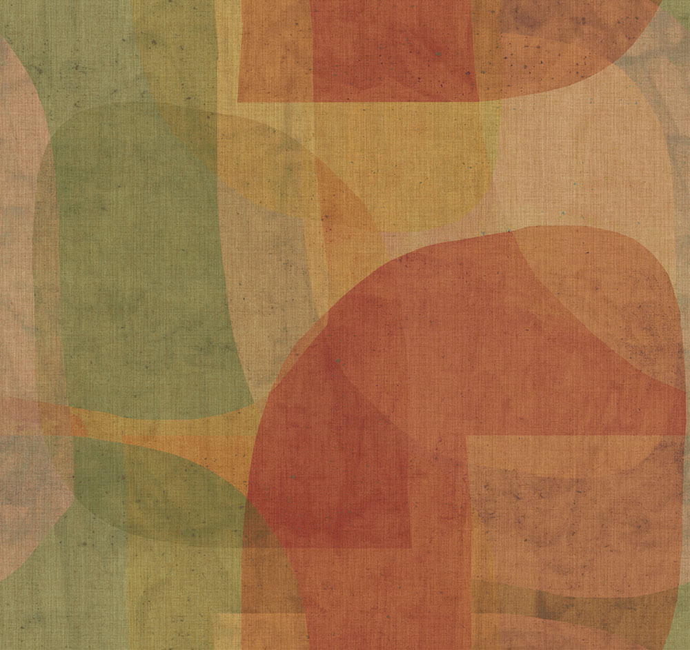 Geometrische Fototapete, Rot, Grün, IMD28130, Imani, Decoprint