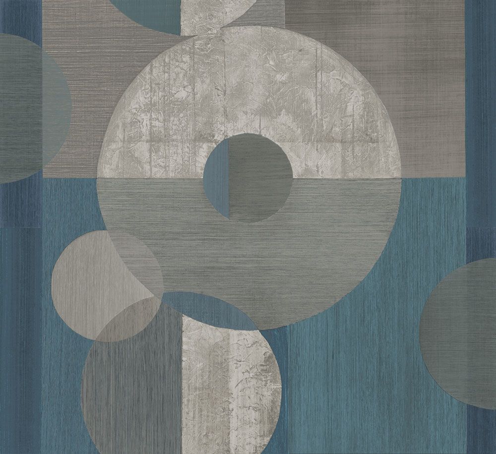 Geometrische Fototapete, Blau, Grau, IMD28143, Imani, Decoprint