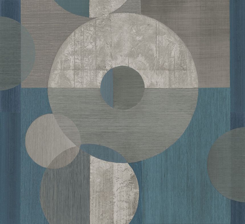 Geometrische Fototapete, Blau, Grau, IMD28143, Imani, Decoprint