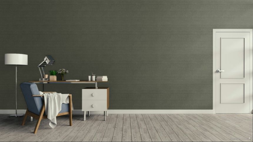 Tapete, Grün, Kreppstoff-Optik, TN29033, Terra Nova, Decoprint