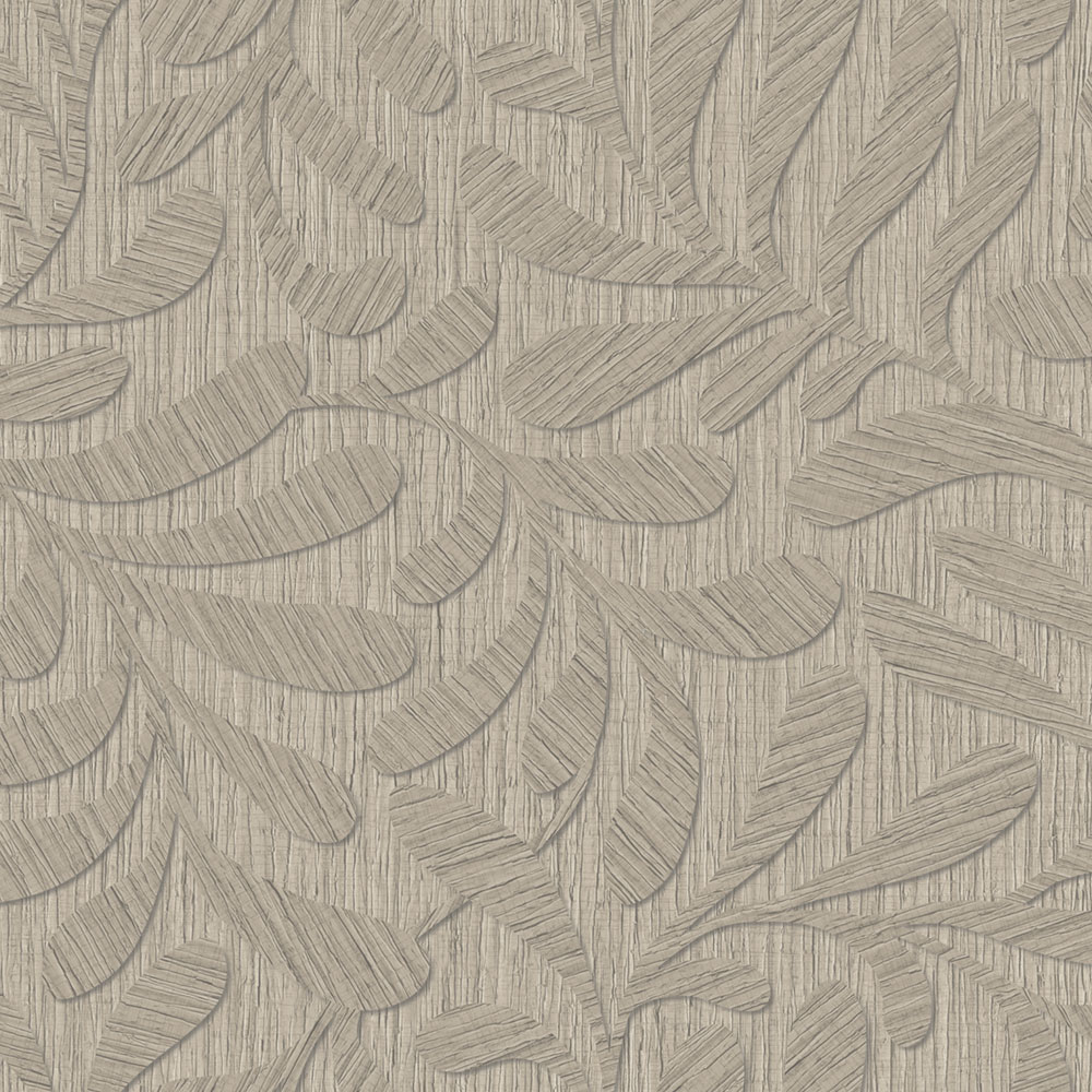 Tapete, Braun, Grau, Holzoptik, Blätter, TN29051, Terra Nova, Decoprint