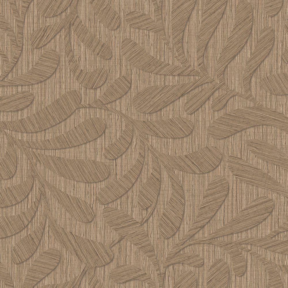 Tapete, Braun, Rot, Holzoptik, Blätter, TN29053, Terra Nova, Decoprint