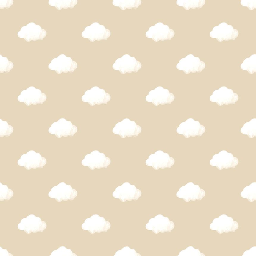 Tapete, beige, weiß, Wolken, 4458, Momi, Parato by Cristiana Masi