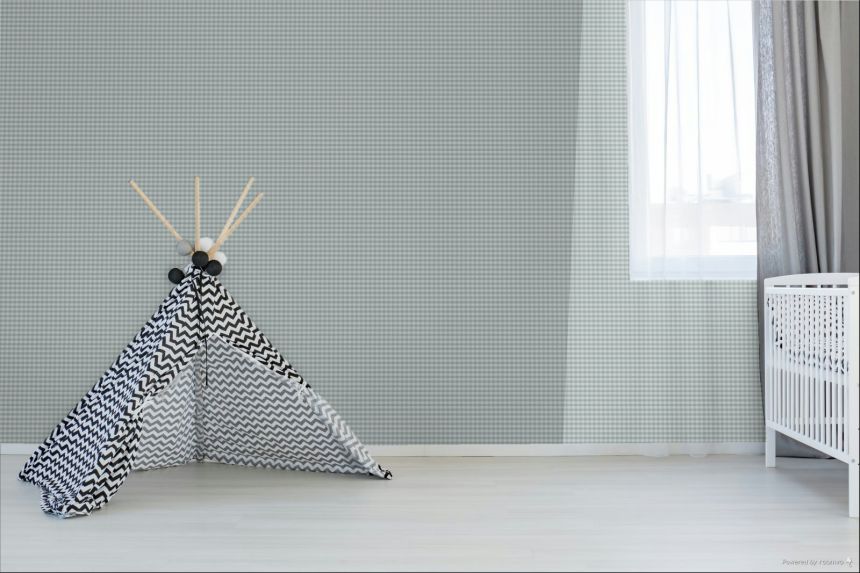 Tapete, blau, weiß, Quadrate, 4484, Momi, Parato by Cristiana Masi