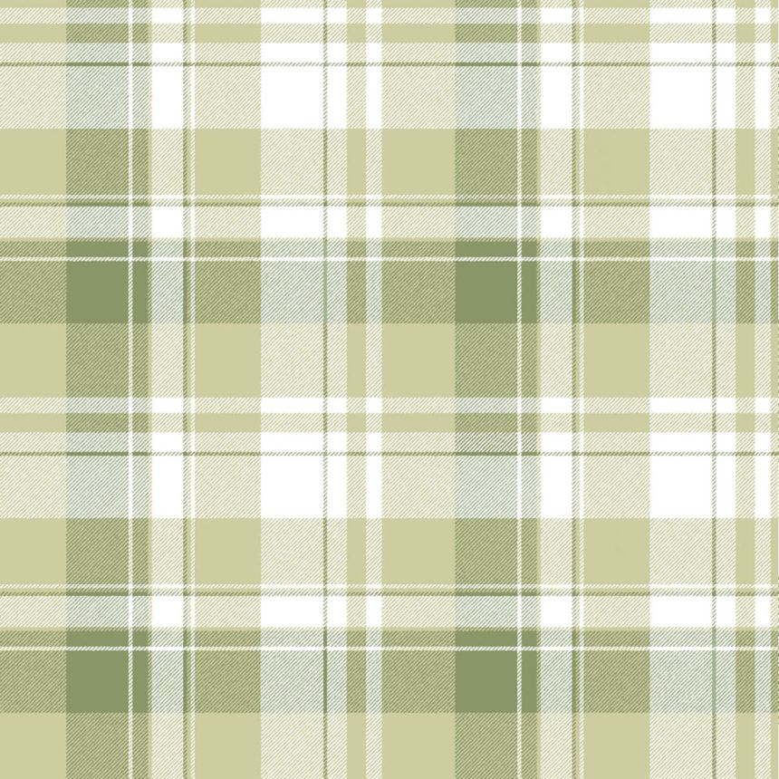 Tapete, grün, karierte Stoffoptik, 4490, Momi, Parato by Cristiana Masi