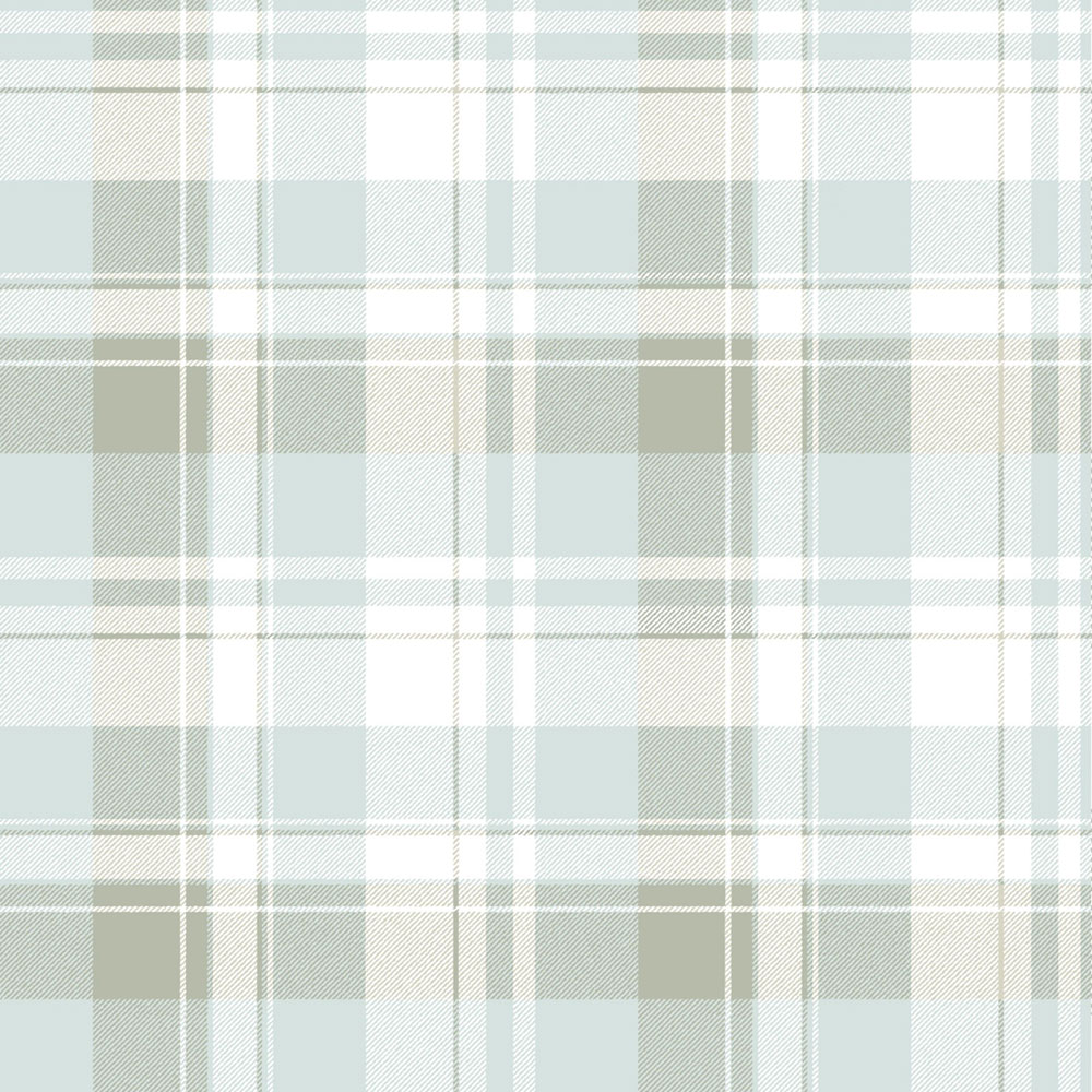 Tapete, blau, karierte Stoffoptik, 4492, Momi, Parato by Cristiana Masi