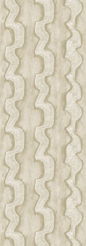 Fototapete, grau, beige, Wellen, DGTRA301-300, Traces, Masureel