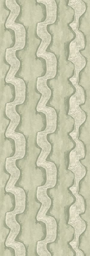 Fototapete, grün, weiß, Wellen, DGTRA304-260, Traces, Masureel