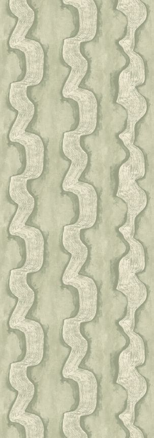 Fototapete, grün, weiß, Wellen, DGTRA304-300, Traces, Masureel