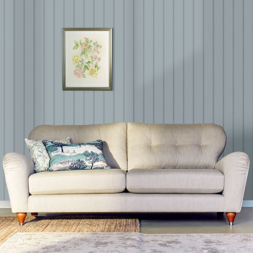 Gestreifte Tapete, Blau, 122758, Laura Ashley 4