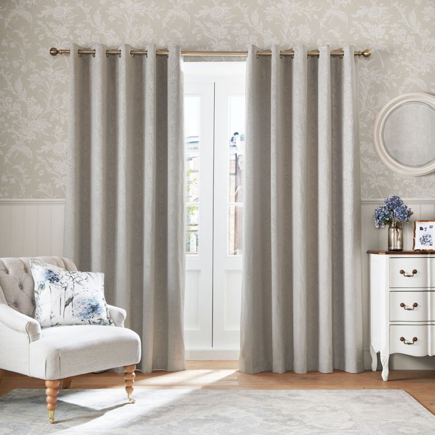 Tapete, Beige-Weiß, Blumenmuster, 127391, Laura Ashley 4