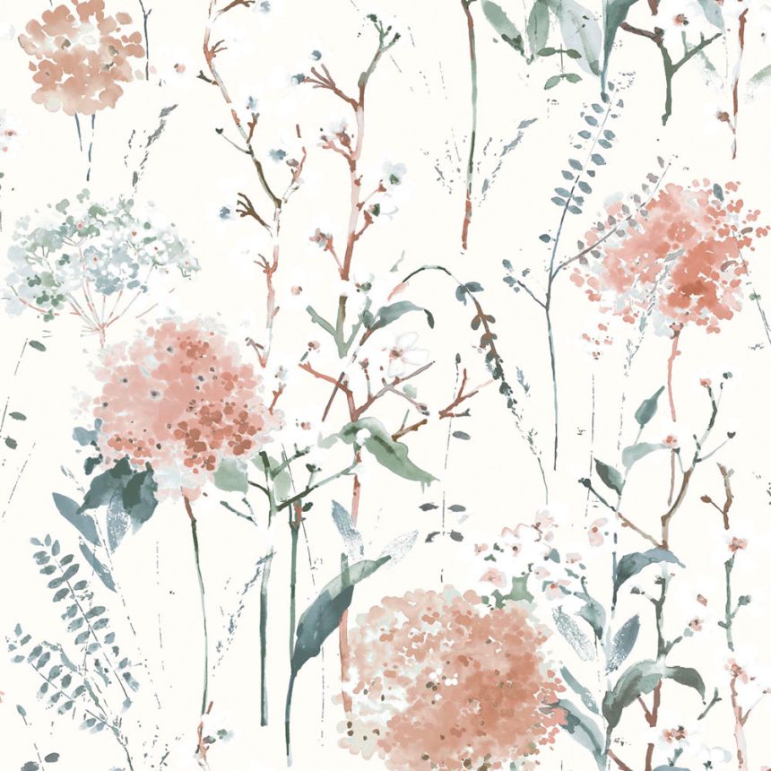 Tapete, Weiß, Blau, Blumenmuster, 130104, Laura Ashley 4