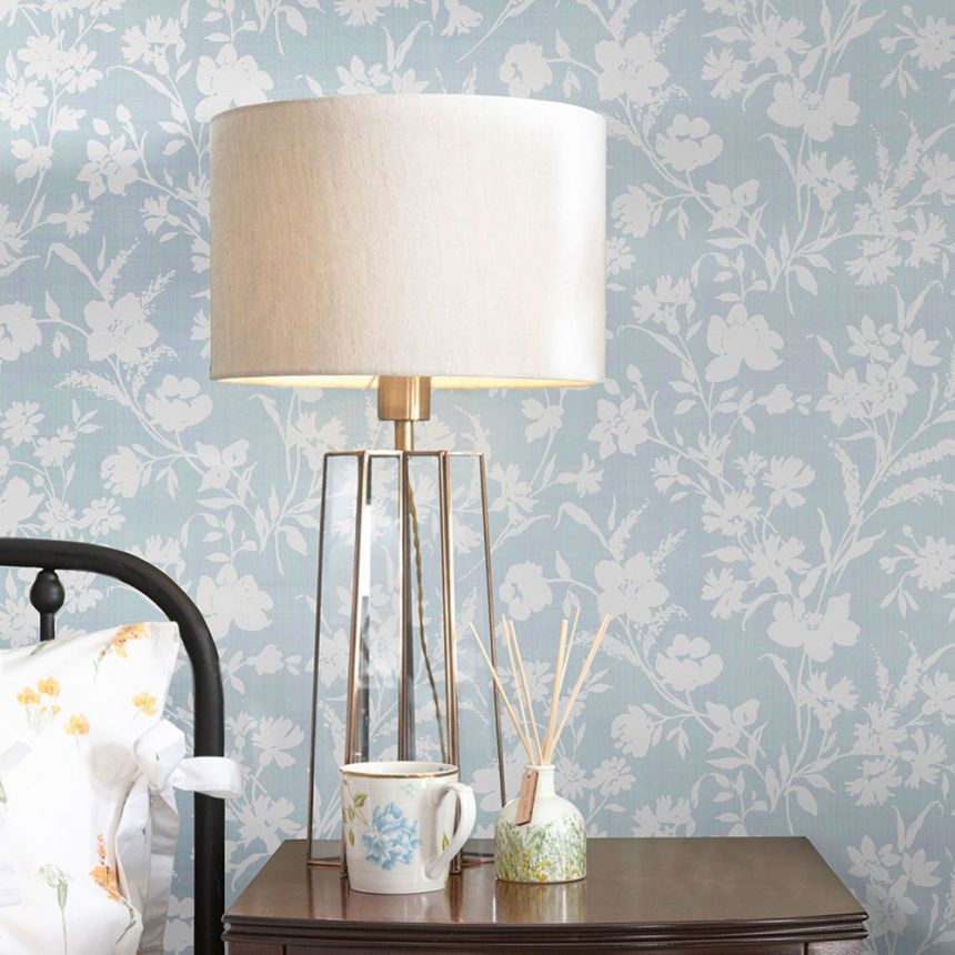 Tapete, Blau, Blumenmuster, 130109, Laura Ashley 4
