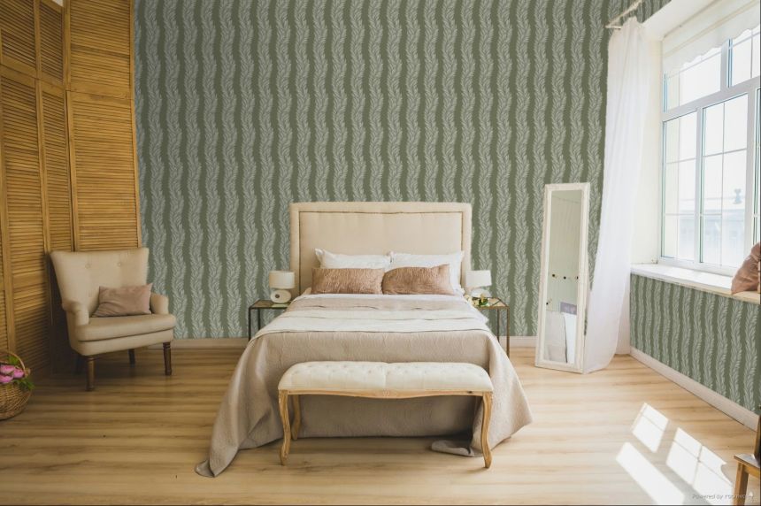 Tapete, Grün, Weiß, Blätter, 140321, Laura Ashley 4