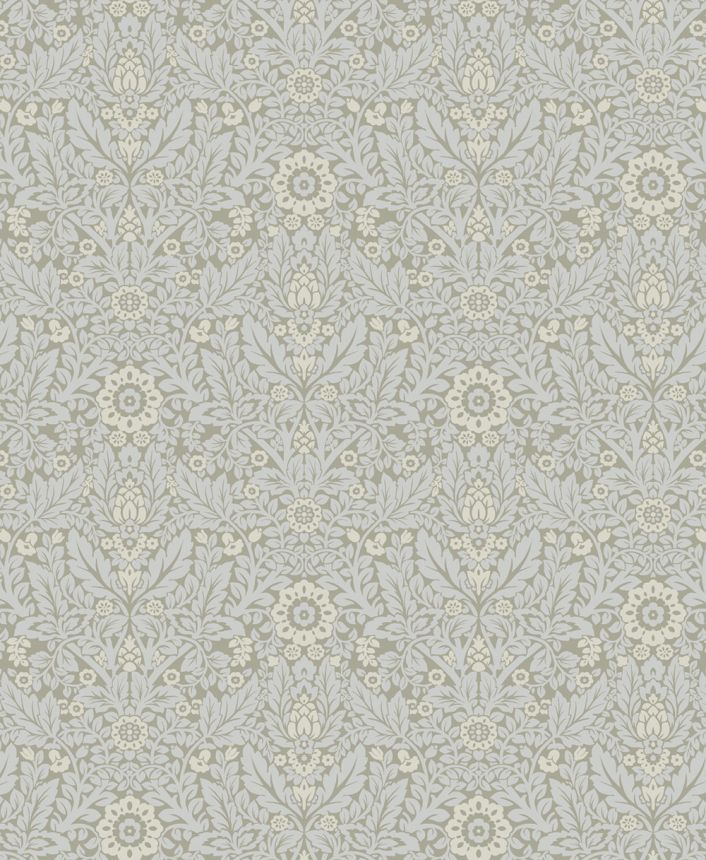 Blumentapete, Grün, Blau, 140322, Laura Ashley 4