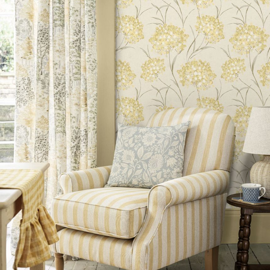 Tapete, Gelb, Beige, Blumenmuster, 140330, Laura Ashley 4