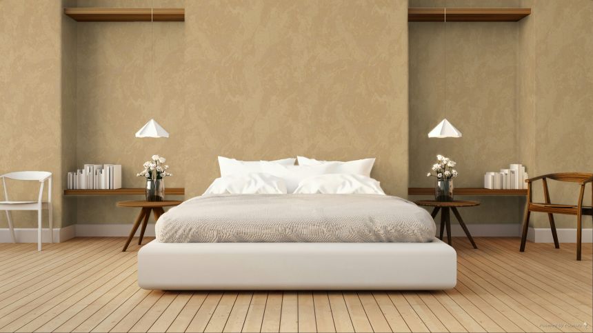 Tapete, bronzefarben, beige, Stuckoptik, 6644, Metamorphosis, Pigmenta, Parato by Cristiana Masi
