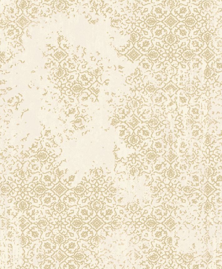 Tapete, beige, silber, Vintage-Ornamente, AU41202, Aurelia, Prestige Wallcoverings