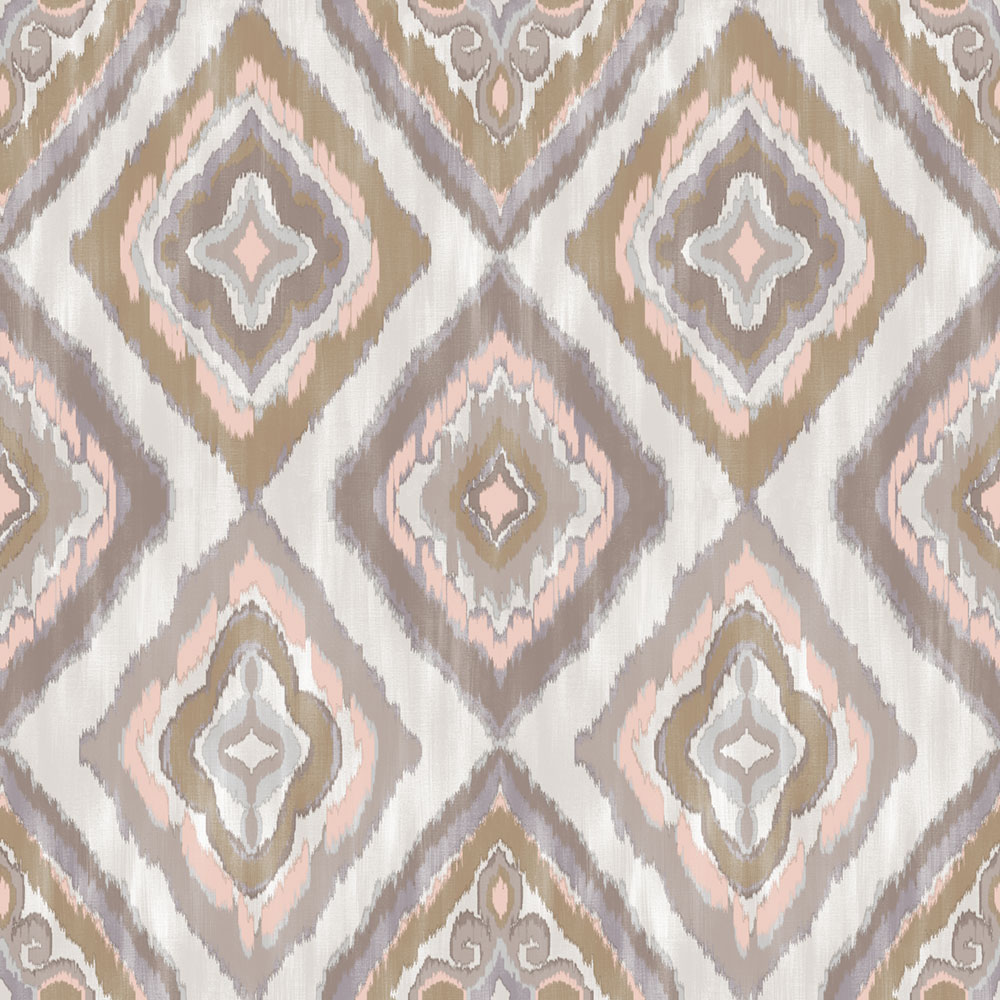 Tapete, rosa, grau, Stoffoptik, AU41403, Aurelia, Prestige Wallcoverings