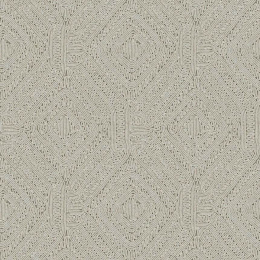Geometrische Tapete, beige, braun, Strickoptik, 140086, Abigail Ahern vol.1