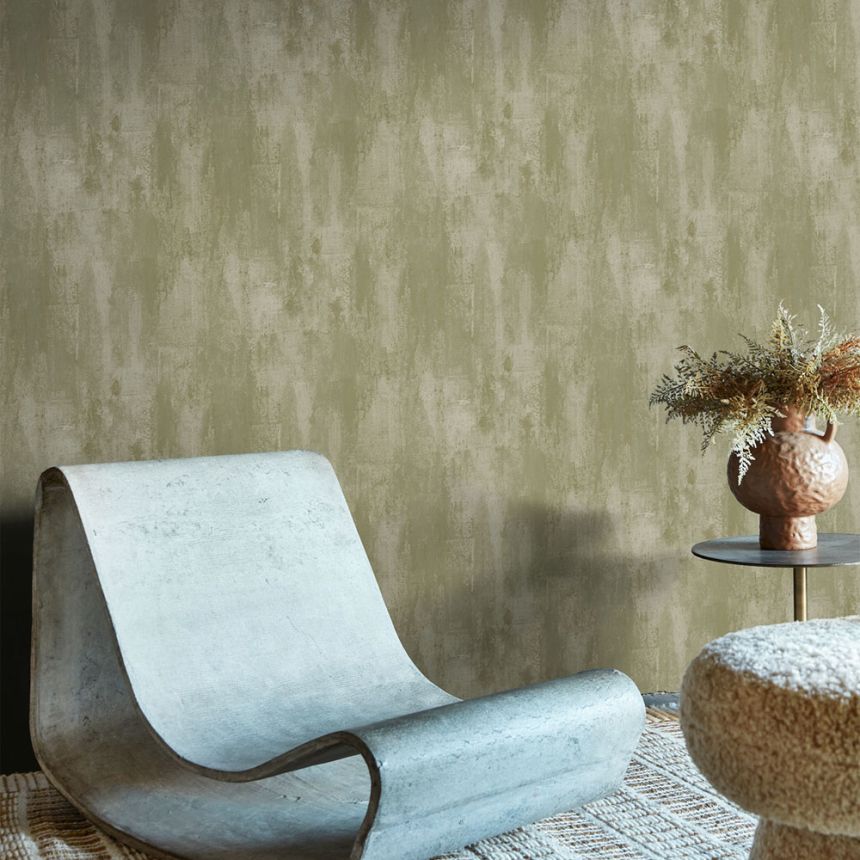 Luxustapete, grau, grün, Stuckoptik, 140095, Abigail Ahern vol.1
