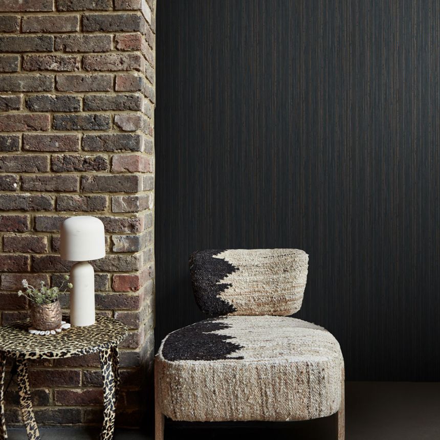 Luxustapete, schwarz, gold, Streifen, 140102, Abigail Ahern vol.1